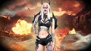 Fall Into Darkness, Cum in His Name! - Blasphemy, Satan, Hell, Halloween, Demon, Succubus