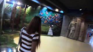 Big ass Thai GF museum visit and fuck