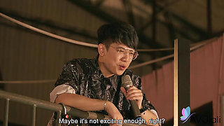 Yaner fucks a virgin man on his birthday with people watching