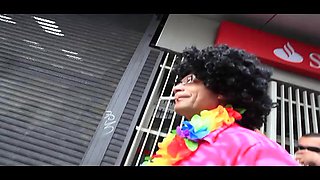 Big booty redhead tranny gets shafted in hardcore fashion