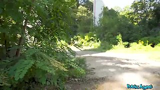 Dulce Maylene Blonde slut in outdoor POV hardcore - Big tits reality casting