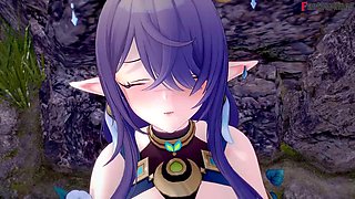 Lauma Gives a Hot Blowjob - Genshin Impact