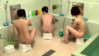 Asian schoolgirl enjoy group sex