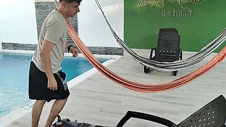 JulianaRose Hot Colombian Mom Fucked Hard By Neighbor In Pool - Big Tits Doggystyle