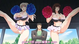 Massive tits sporty girls creamed in threesome