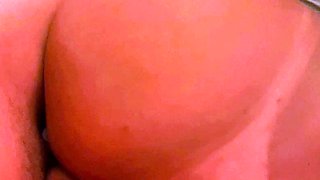 Strong guy fucks shemale with hard cock