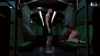 Savita Bhabhi Doggy Style Fuck in Moving Bus - Big Tits Indian MILF Public Sex