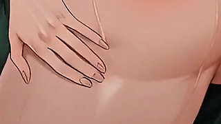 Horny Haired Anime Babe Fingers Wet Pussy to Massive Squirting Orgasm Ahegao Dirty Talk