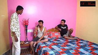 Desi Wife Swap with Office Boss - Big Natural Tits Indian Sex Story