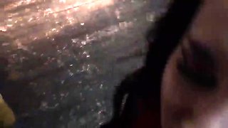 Brunette slut pov blowjob in close up HD