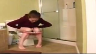 Butthole girls 12 - taylor on the toilet 2