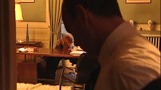 Pretty brunette pussy fucking in dogging position in the car