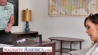Naughty America - Cherie DeVille fucks student in classroom
