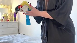 Stepmom Catches You Jerking with Her Thongs JOI Thong Fetish