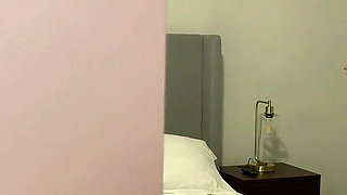Stepson Hides in My Closet & I Couldn't Oppose His Throbbing Cock Before Hubby Gets Home - Quick Risky BJ