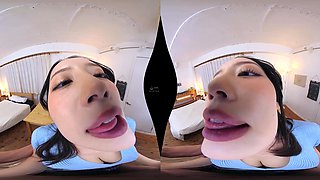 Asian gorgeous hussy VR video