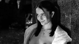 SMALL TIT BRUNETTE TATTOOED TEEN GIRLFRIEND CAUGHT IN SHOWER