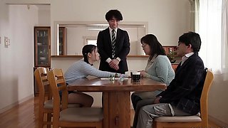 Yura Tsumugi Fucks Babysitter In The Kitchen