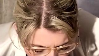 Amateur Blonde Blowjob CIM