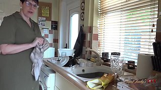 Aunt Judys And Layla Bird - Free Premium Video Xxx - Busty 56yo Mature Housewife Sucks Your Cock In The Kitchen (pov)