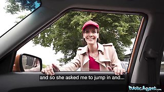 Outdoors smut with heavenly Martin Gun from Public Agent