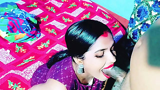 Desi Wife Cheats with Step-Brother - Rough Night Sex Bengali Audio