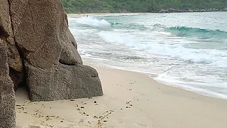 Fucking My Best Friend’s Wife on a Nude Beach During a Business Trip, Real Couple Caught Us