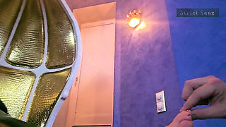 Stina Stone Femdom Feetworship Barefeet Licking Foot Gagging by German Mistress in Leather Gloves Part 1