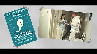 Daddy4k. dark haired nurse cheating in doctor's office with daddy