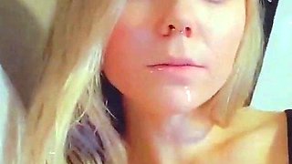 Big boobs milf masturbates with her dildo