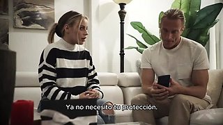 Stepdad Fucks Blonde Stepdaughter in Spanish Subbed Video