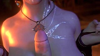 Cum Covered Triss Milks Your Cock with Her Fat Thicc Breasts