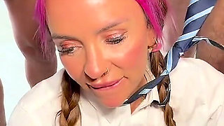 10 Tutors, 1 Naughty Student, 9 Creampies, 7 Facials, 1 Cuck
