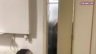 Beautiful friend takes advantage of herself in the shower