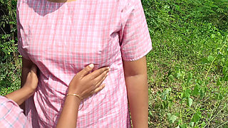 College Student with Uniform Lesbian Outdoor