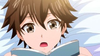 Hentai Busty Purple Hair Girl Seduces Boy for Wild Sex