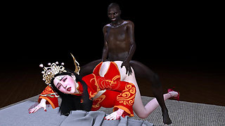 3D huge boobs mature milf naked her huge ass got fucked by BBC