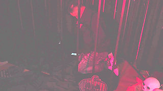 Big cock submissive guy gets whipped in a BDSM room by a Chubby milf! Danyel Mast