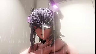 Big booty shemale fucks her friend in amazing 3d action