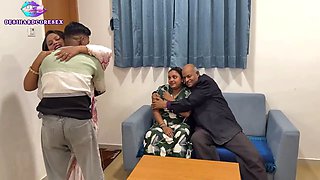 Family-in-law swapping with stepfather and stepson