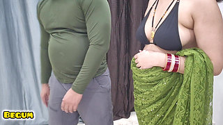 Devar Helping Bhabhi in Cleaning the Floor and FUcked Her Pussy