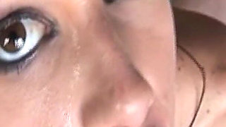 Sexual Beauties Scene 4: Slim Brunette in Panties Taylor Rain Enjoys Two Cocks and a Double Facial