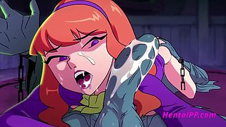 Daphne & Velma Fuck Monsters in Scooby-Doo Hentai Parody - 3D Animated Sex