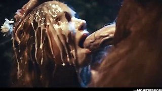 Futa Minotaur Hardcore Fuck - Ava Amira Tied Up & Swallowing Monster Cum