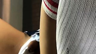 Solo ladyboy masturbation