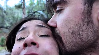 Big cock for tight ass of brunette teen