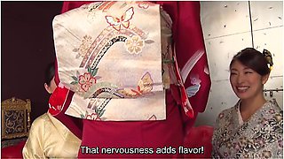 Reiko Kobayakawa And Akari Asagiri Plus Friend Kimono Sex Party