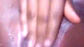 Babe Fingering Wet Pussy and Orgasm - Closeup Solo