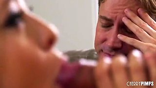 Hot Wife Blowjob & Threesome - Cucked Husband Watches Alex Legend Satisfy Cleo Vixen