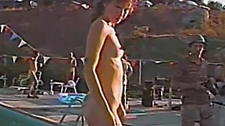 Retro porn video with a brunette babe getting fucked hard